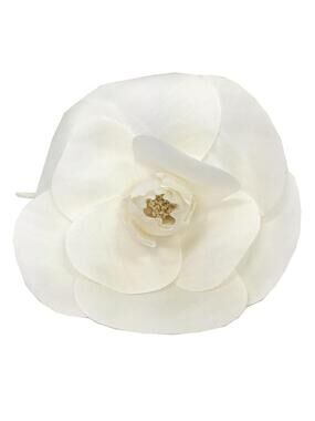 Chanel Camellia Brooch White #208691C53B